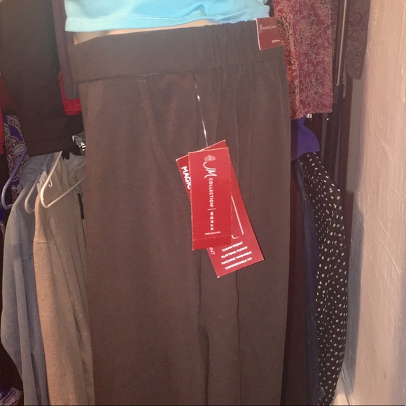 10097 brown Pants 100% Linen size 20WP - Picture 2 of 8